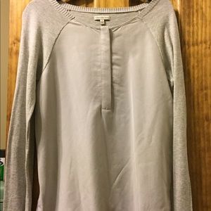 Modern Calvin Klein mixed media sweater